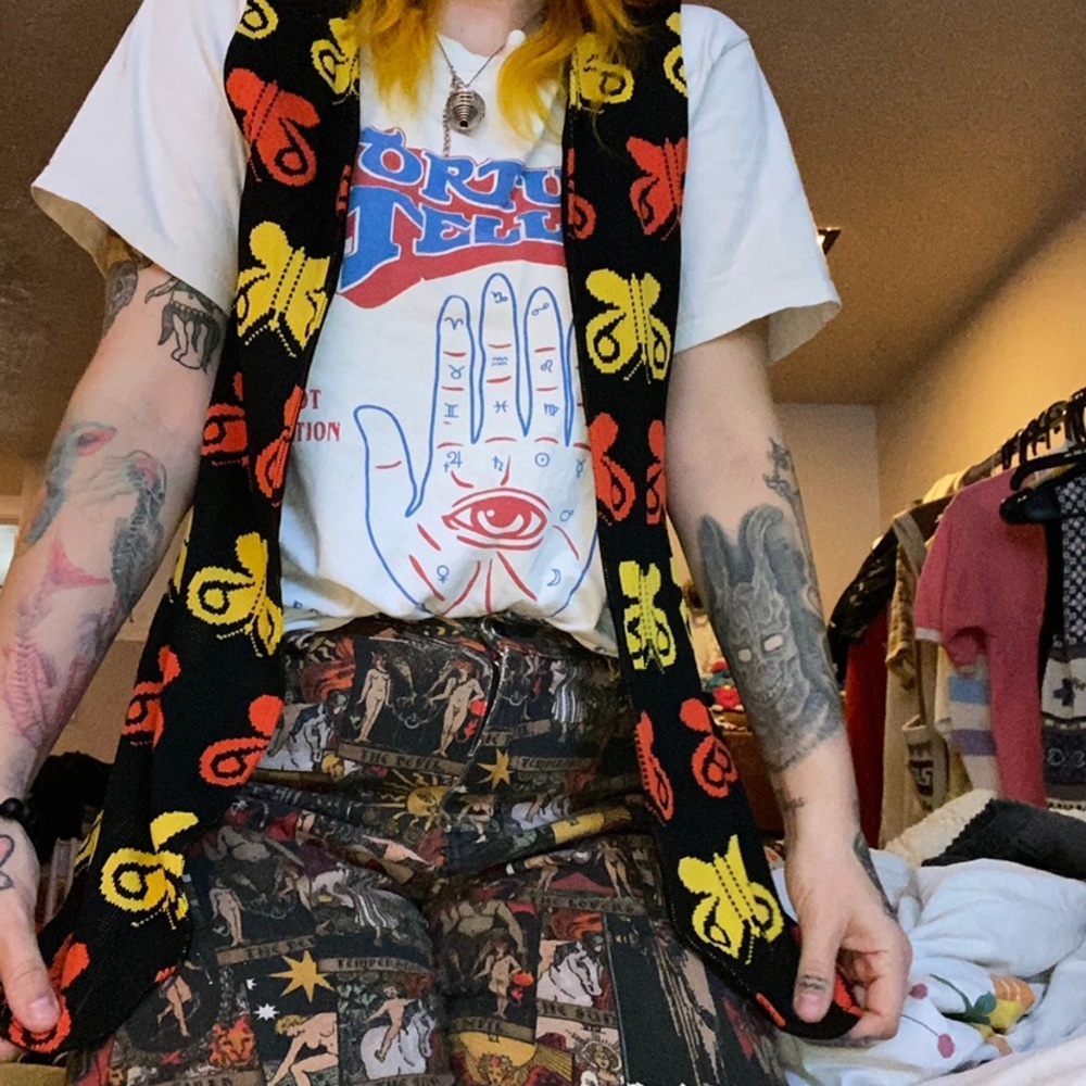 70s butterfly vest